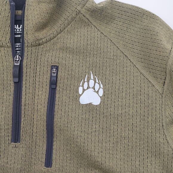 Alaskan Hardgear Duluth Trading Swing Dog 1/4 Zip Mock Neck Men's Large Green - Picture 2 of 7
